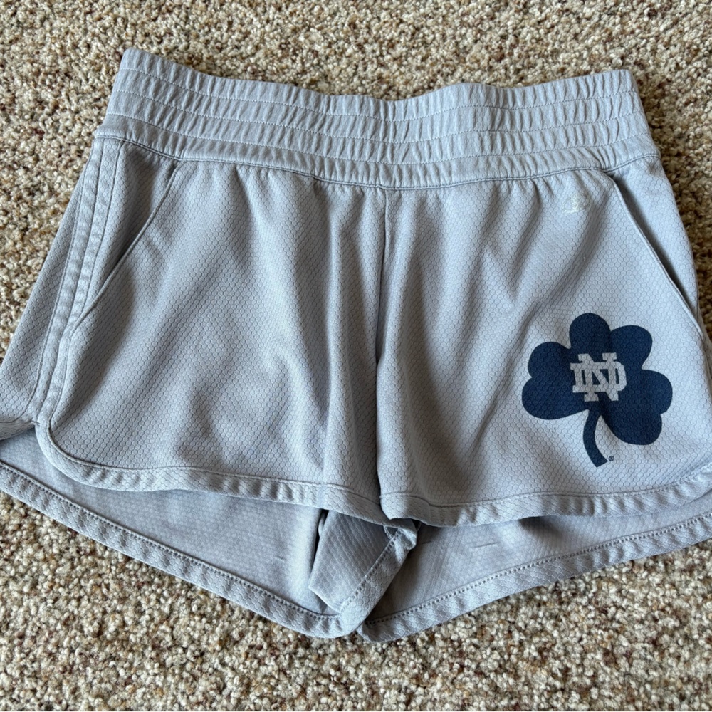 Notre Dame Champion Gray Athletic Shorts